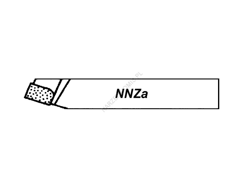 Rysunek techniczny: Nóż tokarski polski prod.NNZa 32x32 S20 ISO1R